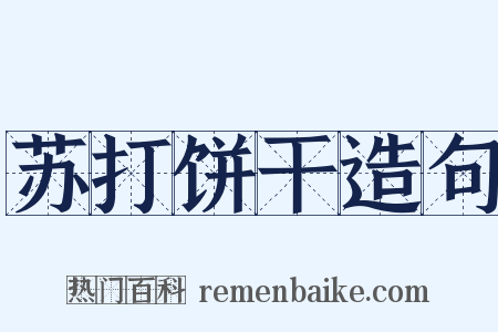 苏打饼干造句是什么意思的图片